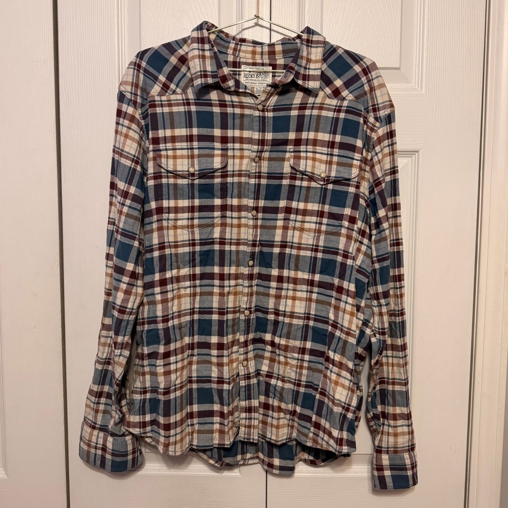Lucky Brand Multi-Colored Flannel